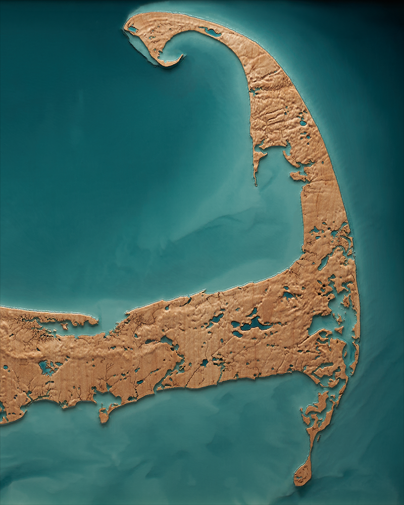 Cape Cod relief, full composition